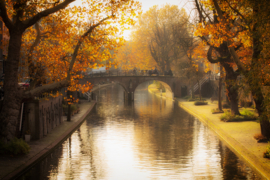 Aluminum-dibond print 'DE GOUDEN GRACHT' 30x45 cm