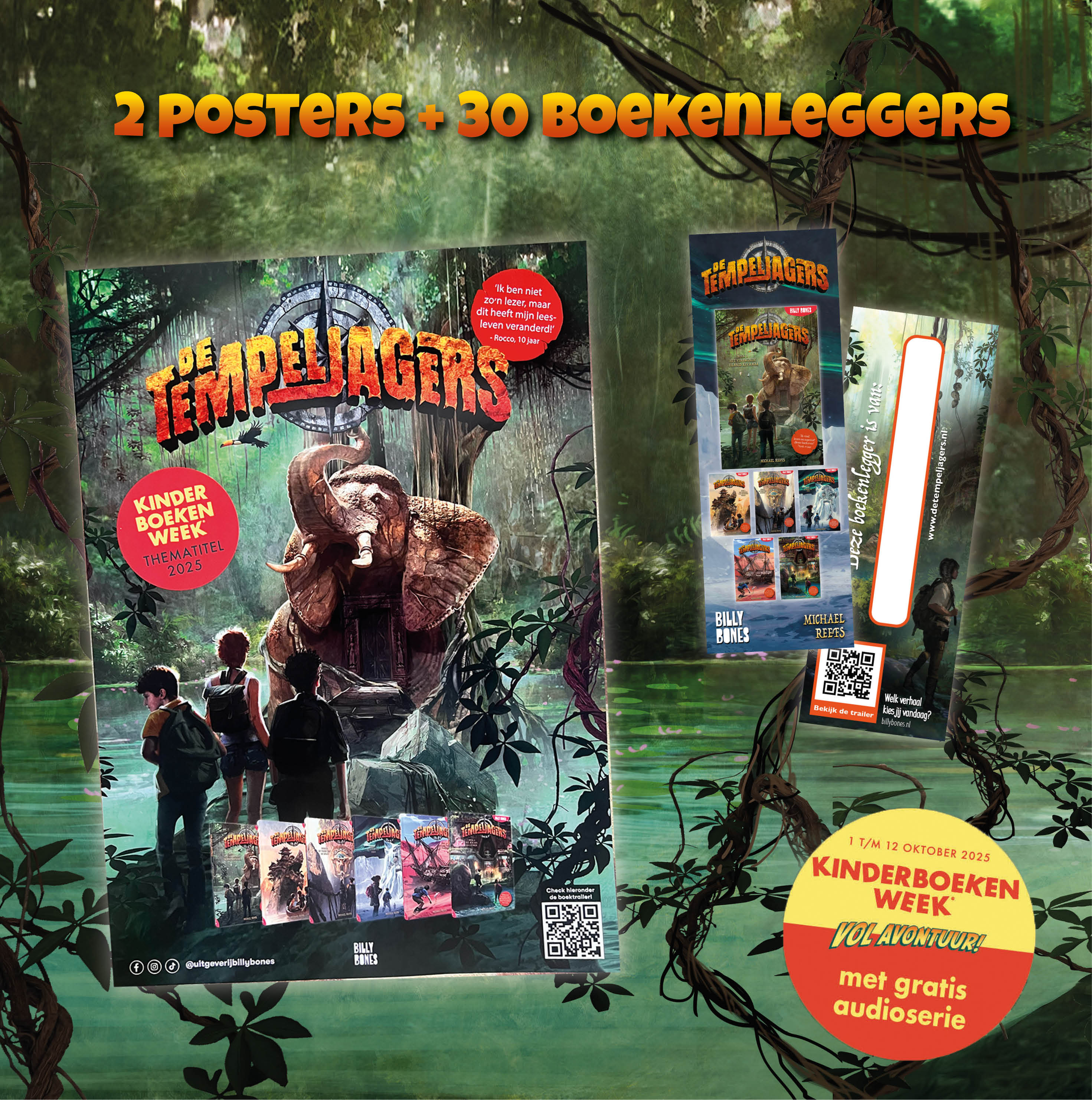 Promotiepakketje Tempeljagers, kinderboekenweek 2025