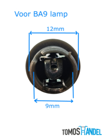 Fitting BA9 voor tellerhuis / cockpit