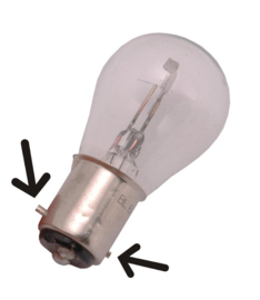 BAX15D lamp koplamp (ronde koplamp) 15/15 Watt