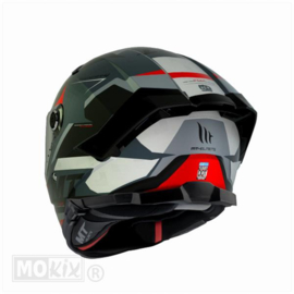 MT Thunder 4 SV EXEO mat zwart / rood integraal helm