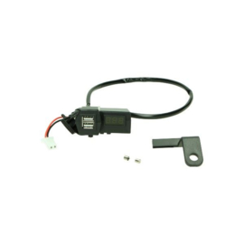 Telefoonlader met spanningsmeter USB 12V