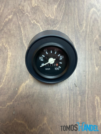 Snelheidsmeter / kilometerteller 60mm 100 km/h zwart