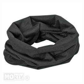 Nekwarmer col universeel zwart polyester