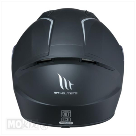 MT Stinger solid mat zwart integraal helm