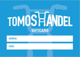 Cadeaubon / Girftcard Tomoshandel online in de mail!