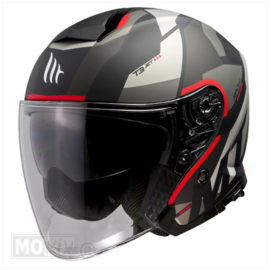 MT Thunder 3 SV Jet helm zwart/rood