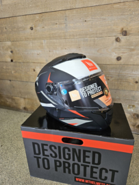 HELM THUNDER 4 SV EXEO MAT ZWART/ROOD L