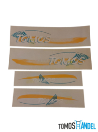 Stickerset Tomos standard geel / groen