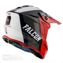MT Falcon Warrior rood/zwart cross helm
