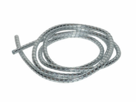 Kabel omhulsel chroom 6mm 1,5m lang