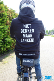 *ACTIE* Tomos Hoodie wheelie XS/S/M/L/XL/XXL met tekst