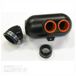 Powerfilter Supertec twin slot 28/35/50mm kartstijl