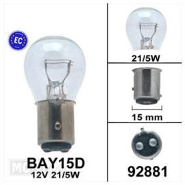 Lamp BAY15D 12V 21/5W