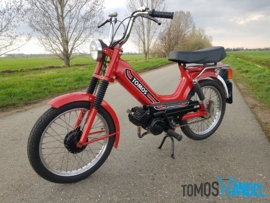 Stickerset Tomos S25 A3 rood / zwart classic