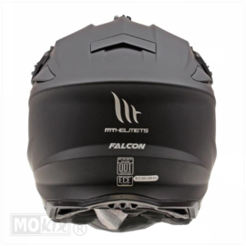 MT Falcon mat zwart cross helm