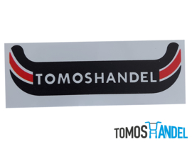 Sticker kentekenplaathouder Tomoshandel hoog model classic