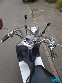 Windscherm retroscooter compleet hoog model