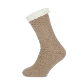 Basset - huissokken knit - beige