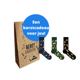 Teckel herensokken - Drank - Limited edition - 3-pack in kerstverpakking