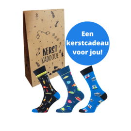 Teckel herensokken - Hobby - limited edition - 3-pack in kerstverpakking