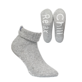 Boru wool socks - huissokken - grijs