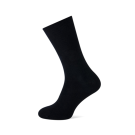 Basset katoenen diabetes sokken  - zonder elastiek - zwart