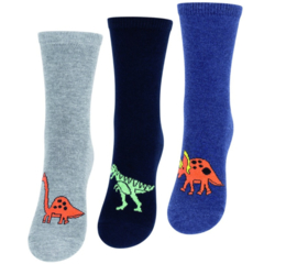 Kindersokken -  dinosaurus - 3-pack