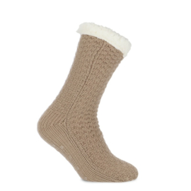 Basset - huissokken knit - beige