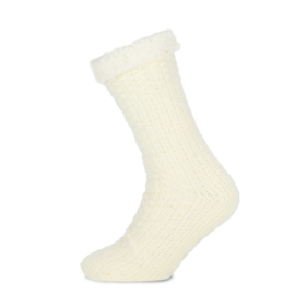 Basset - huissokken knit - wit