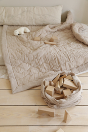 deken 1 persoons | duin gestept 200 x 130 cm - pinguïn- heerlijk op bed of op de bank