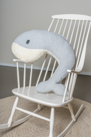 Feeding pillow | whale Momo | Light grey