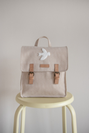 Backpack |  stripes bird