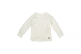 Trui | gebreide rib | naturel & off-white