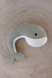 Voedingskussen | walvis Momo | eucalyptus