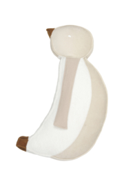 Feeding pillow pinguine I ribvelvet + bamboo