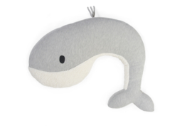 Feeding pillow | whale Momo | Light grey