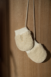 Handschoentjes | teddy met koordje  4 - 12 maanden