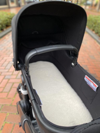 Inlay stroller 100% wool off-white