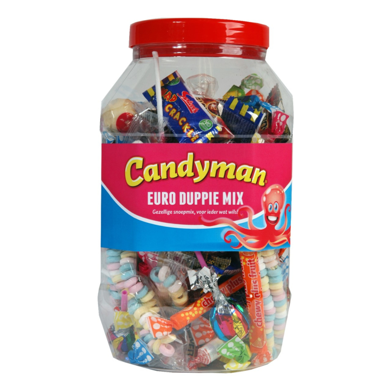 Candyman Euro duppie snoep mix 100 stuks