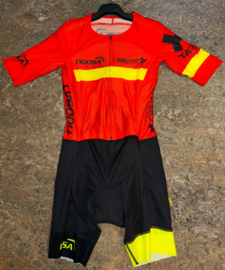 HerenTri-Suit Short Sleeve Black/Orange/Neon