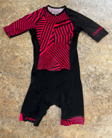 DamesTri-Suit Short Sleeve Black/Pink maat medium