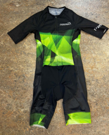 HerenTri-Suit Short Sleeve Black/Green maat large