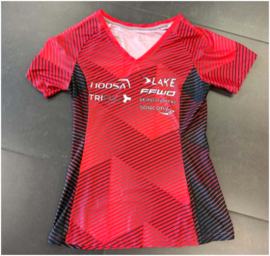 Dames TEAM TRIPRO Running Short Sleeve Lightweight Rood