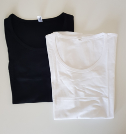 Dames T-shirt Zwart / Wit