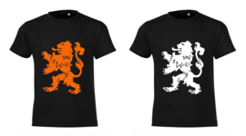 Koningsdag Leeuw T-Shirts Kinderen -Zwart