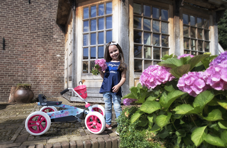 Berg skelters speciaal voor meisjes | Berg meisjes skelters Berg Skelter Buzzy Bloom Buitenspeelgoed Lichtblauw Roze