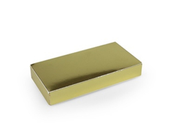 Rechthoekig doosje 1,5x10x5 cm, kleur blinkend goud