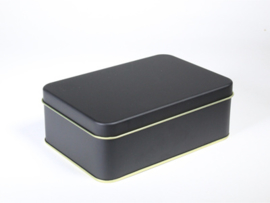 Presentatieblik rechthoekig model, medium, kleur luxe zwart-goud