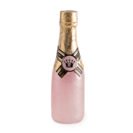 Mini-champagne flesje badzeep kleur roze - 195 ml